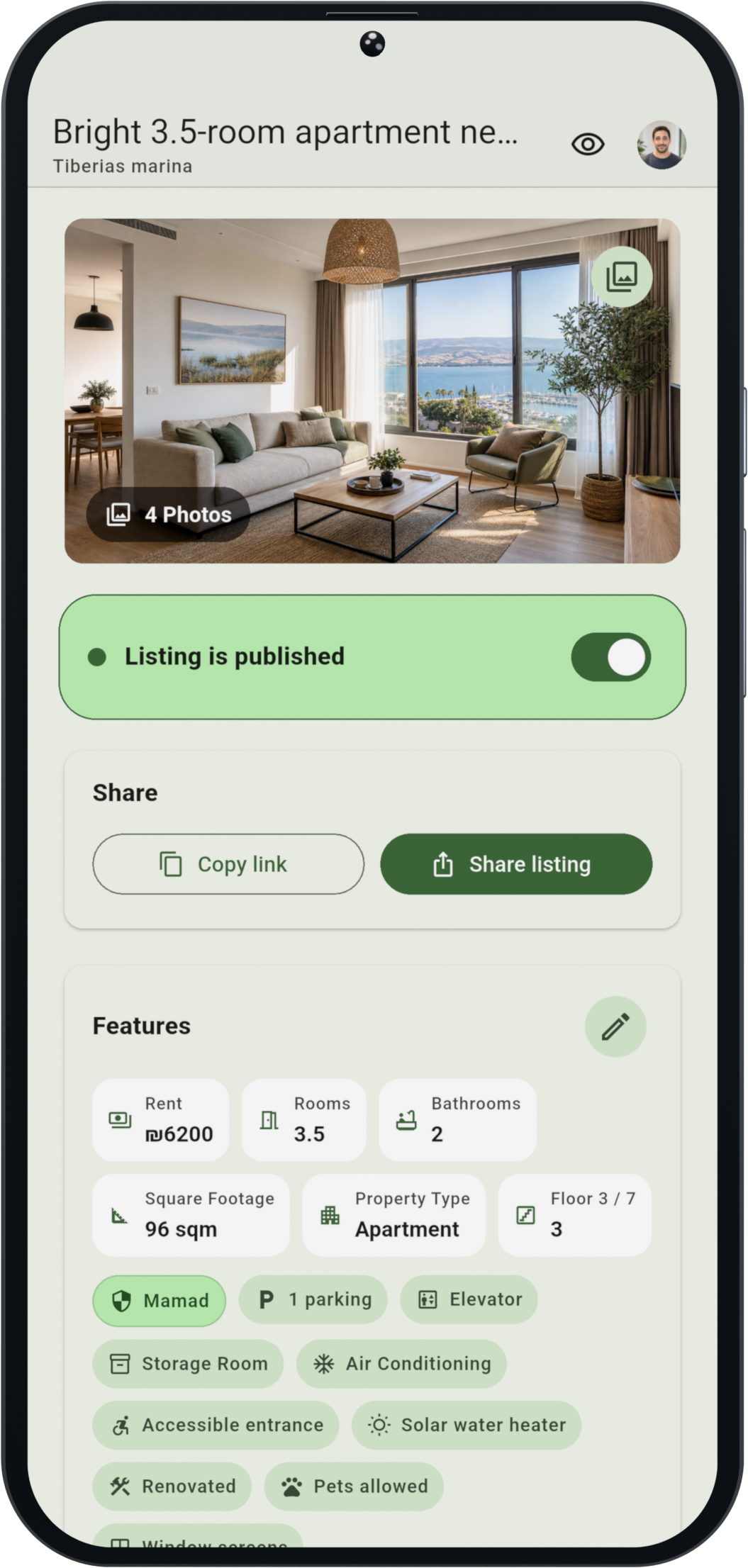 3D render of listing publishing in Nekhes
